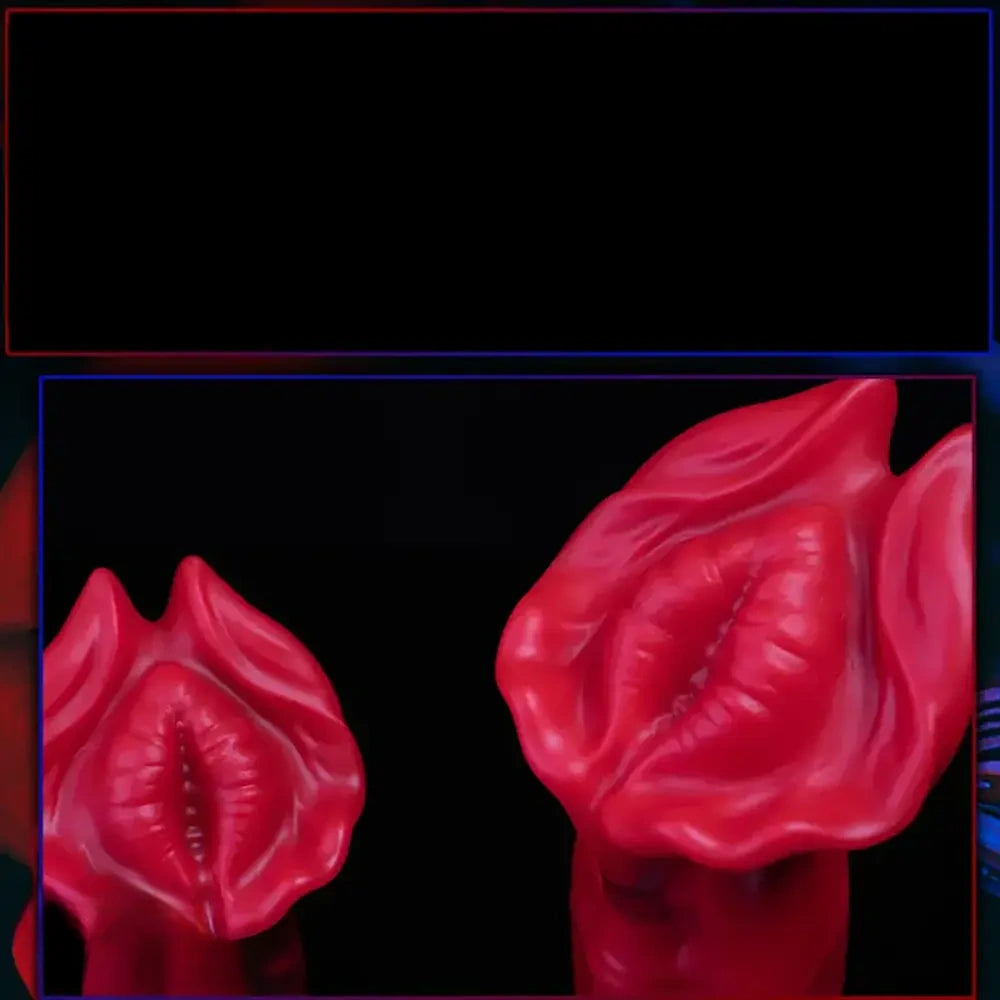 7.09in Realistic Liquid Silicone Fantasy Dildo With Big Mushroom Head