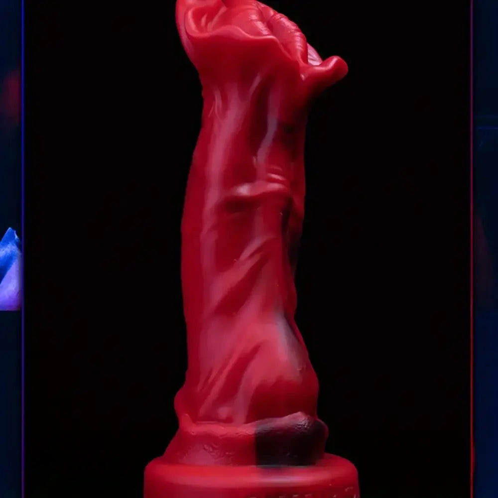 7.09in Realistic Liquid Silicone Fantasy Dildo With Big Mushroom Head