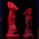 7.09in Realistic Liquid Silicone Fantasy Dildo With Big Mushroom Head