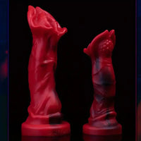 7.09in Realistic Liquid Silicone Fantasy Dildo With Big Mushroom Head