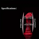 7.09in Realistic Liquid Silicone Fantasy Dildo With Big Mushroom Head