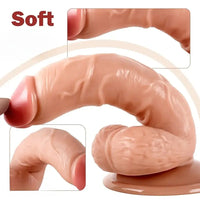 7.09in Realistic PVC Lifelike Penis Dildo For Female Masturbation