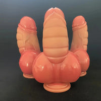 7.09in Realistic Suction Cup Male Thick Liquid Silicone Fantasy Anal Dildo