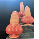 7.09in Realistic Suction Cup Male Thick Liquid Silicone Fantasy Anal Dildo
