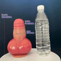 7.09in Realistic Suction Cup Male Thick Liquid Silicone Fantasy Anal Dildo