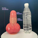 7.09in Realistic Suction Cup Male Thick Liquid Silicone Fantasy Anal Dildo