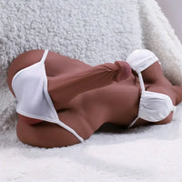 7.09in Realistic Transgender Love Doll Torso With Lifelike Silicone Dildo