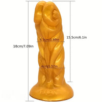 7.09in Sheet Animal Dildo For Women With Suction Cup Masturbator