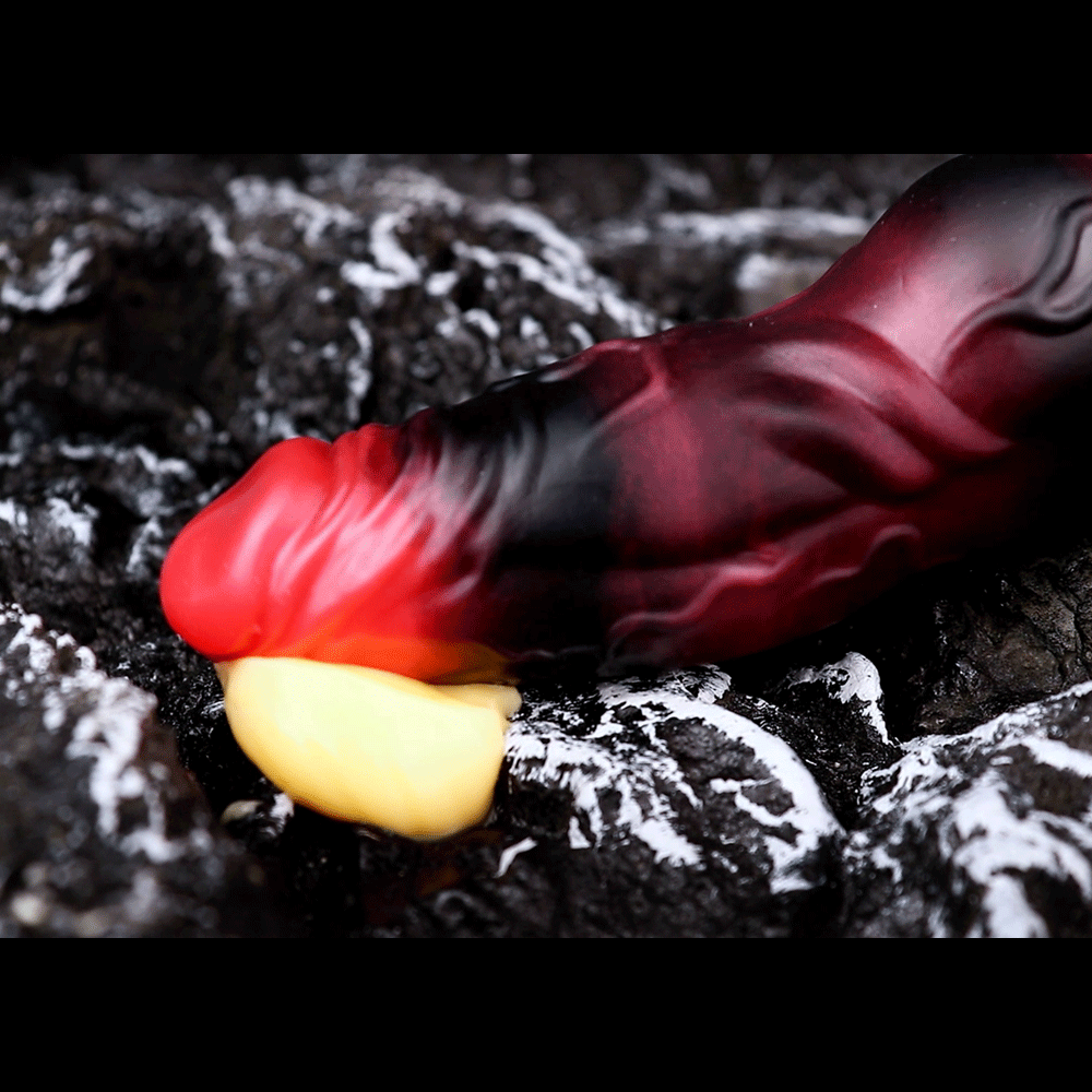 7.09in Silicone Cock Sleeve Knot Dildo Vibrating Hollow Cock Ring Sex Toy
