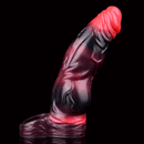 7.09in Silicone Cock Sleeve Knot Dildo Vibrating Hollow Cock Ring Sex Toy