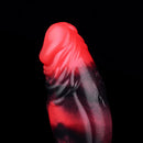 7.09in Silicone Cock Sleeve Knot Dildo Vibrating Hollow Cock Ring Sex Toy