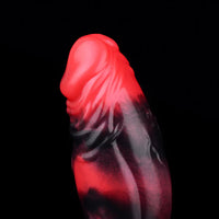 7.09in Silicone Cock Sleeve Knot Dildo Vibrating Hollow Cock Ring Sex Toy