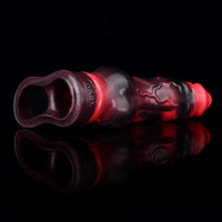7.09in Silicone Cock Sleeve Knot Dildo Vibrating Hollow Cock Ring Sex Toy