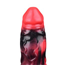 7.09in Silicone Cock Sleeve Knot Dildo Vibrating Hollow Cock Ring Sex Toy
