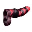 7.09in Silicone Cock Sleeve Knot Dildo Vibrating Hollow Cock Ring Sex Toy