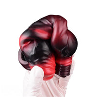 7.09in Silicone Cock Sleeve Knot Dildo Vibrating Hollow Cock Ring Sex Toy