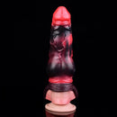 7.09in Silicone Cock Sleeve Knot Dildo Vibrating Hollow Cock Ring Sex Toy