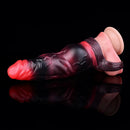 7.09in Silicone Cock Sleeve Knot Dildo Vibrating Hollow Cock Ring Sex Toy