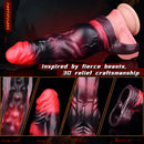 7.09in Silicone Cock Sleeve Knot Dildo Vibrating Hollow Cock Ring Sex Toy