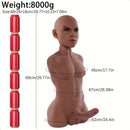 7.09in Silicone Flexible Dildo With Male Sex Torso For Hands-Free G Spot