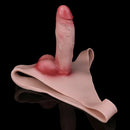 7.09in Strap on Dildo Pants Hollow Cock Sleeve For Women Men Sex