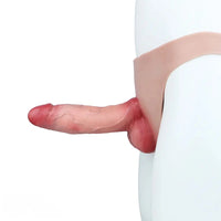 7.09in Strap on Dildo Pants Hollow Cock Sleeve For Women Men Sex