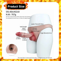 7.09in Strap on Dildo Pants Hollow Cock Sleeve For Women Men Sex