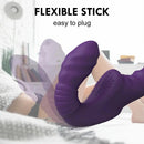 7.09in Strapless Strap On Double End Dildo Remote Control Vibrator