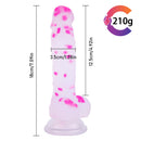 7.09in Trans Colors Jelly Erotic Soft Dildo Double Layer Female Sex Toy