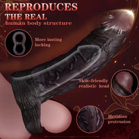 7.09in Ultra-soft Liquid Silicone Real Dildo Sleeve Reusable Penis Cover