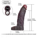 7.09in Ultra-soft Liquid Silicone Real Dildo Sleeve Reusable Penis Cover