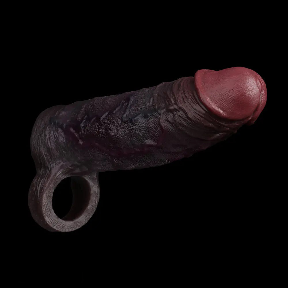 7.09in Ultra-soft Liquid Silicone Real Dildo Sleeve Reusable Penis Cover