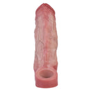 7.09in Vibrating Realistic Remote Silicone Hollow Dildo Sleeve Extender