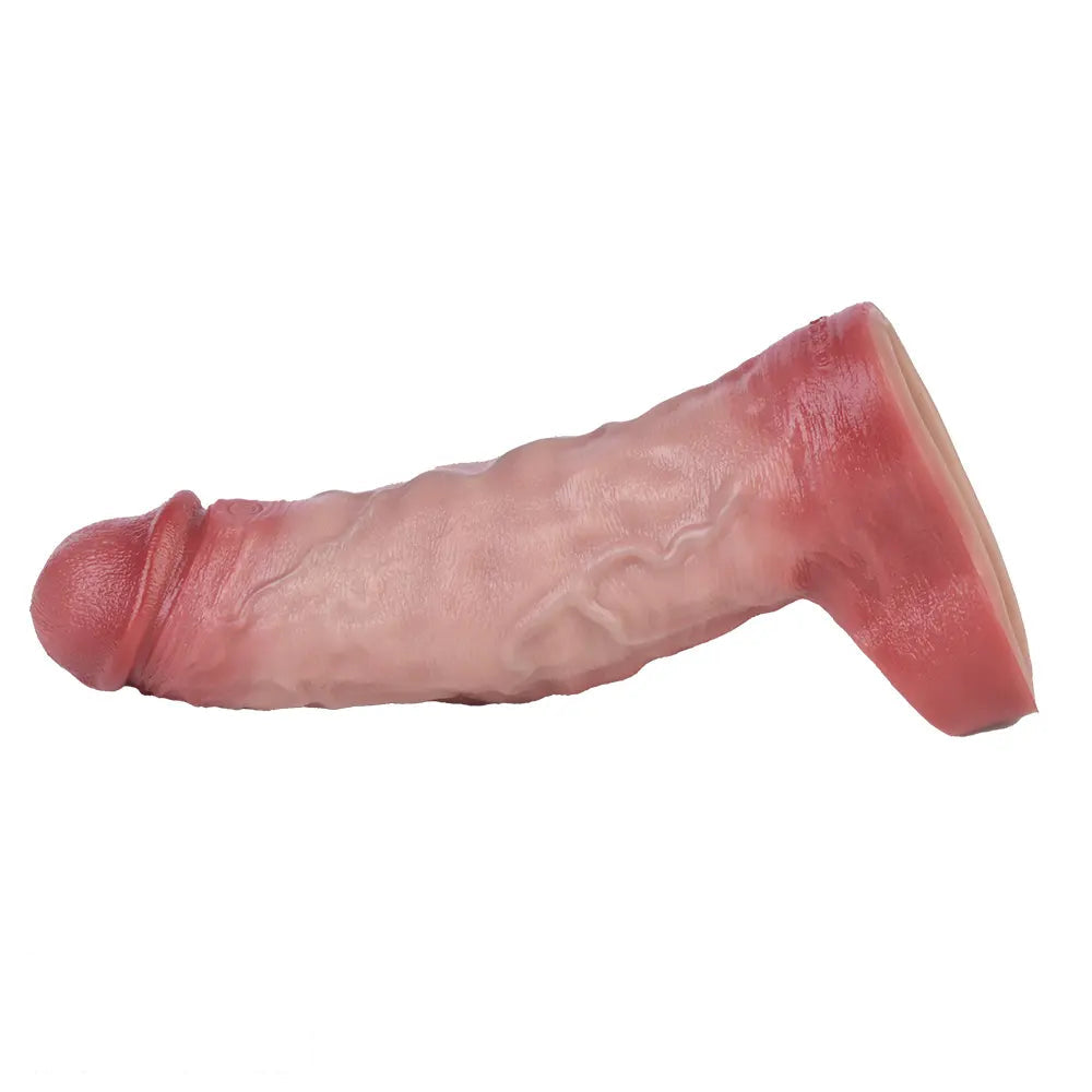 7.09in Vibrating Realistic Remote Silicone Hollow Dildo Sleeve Extender