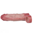 7.09in Vibrating Realistic Remote Silicone Hollow Dildo Sleeve Extender