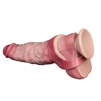 7.09in Vibrating Realistic Remote Silicone Hollow Dildo Sleeve Extender