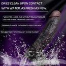 7.09in Vibrating Realistic Texture Stem Pulse Detail Couples Sex Dildo Sleeve