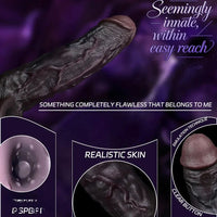 7.09in Vibrating Realistic Texture Stem Pulse Detail Couples Sex Dildo Sleeve