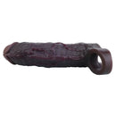 7.09in Vibrating Realistic Texture Stem Pulse Detail Couples Sex Dildo Sleeve