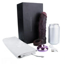 7.09in Vibrating Realistic Texture Stem Pulse Detail Couples Sex Dildo Sleeve