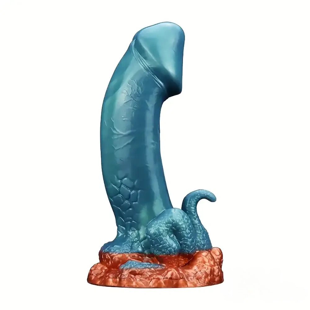 7.13in Dinosaur Monster Silicone Soft Dildo For Prostate Vaginal Massage