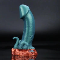 7.13in Dinosaur Monster Silicone Soft Dildo For Prostate Vaginal Massage