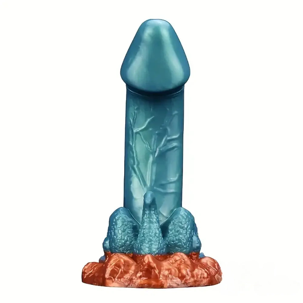 7.13in Dinosaur Monster Silicone Soft Dildo For Prostate Vaginal Massage