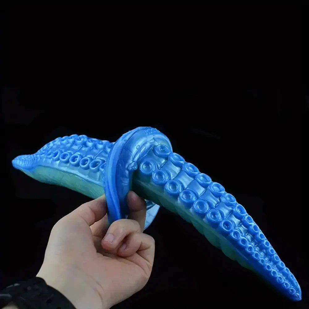 7.16in 9.05in Fantasy Monster Octopus Tentacle Silicone Soft Dildo