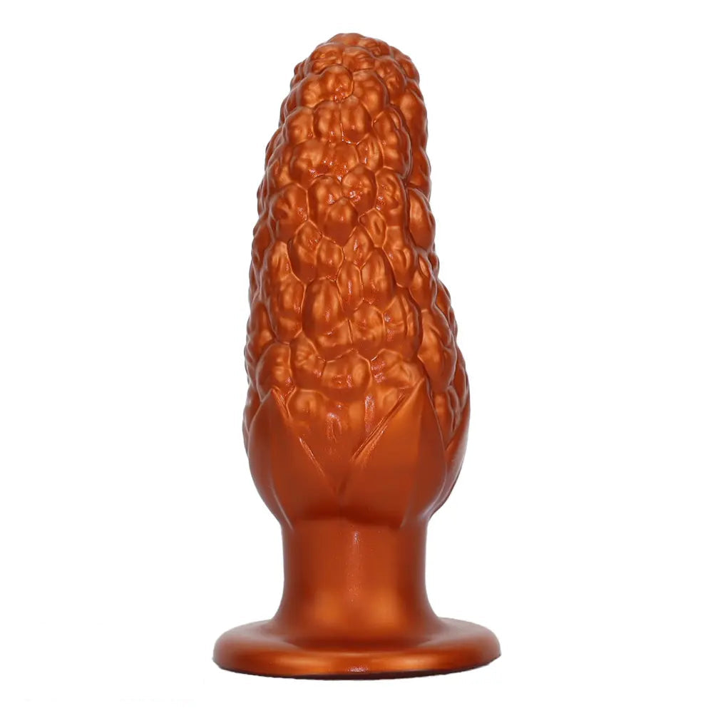 7.16in Graininess Raised Particles Reminiscent Corn Silicone Butt Plug Dildo