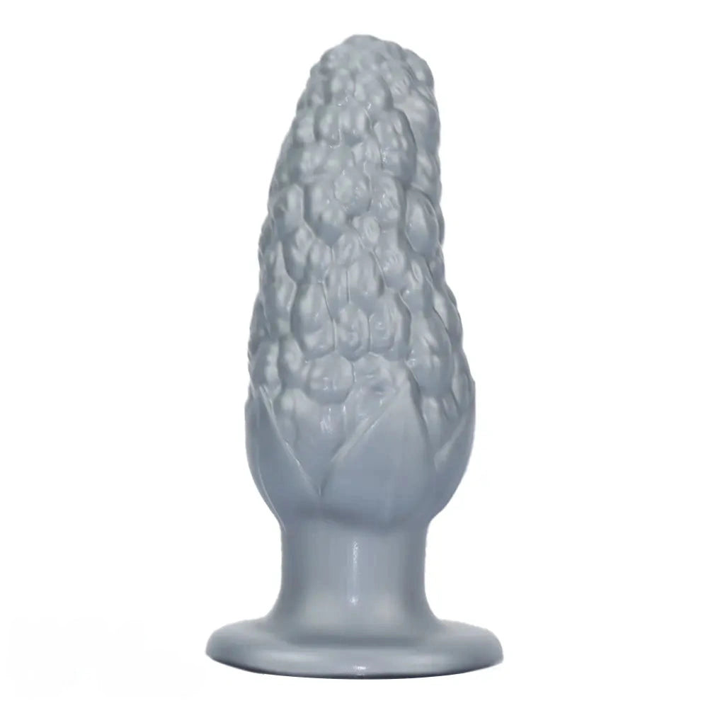 7.16in Graininess Raised Particles Reminiscent Corn Silicone Butt Plug Dildo