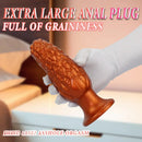7.16in Graininess Raised Particles Reminiscent Corn Silicone Butt Plug Dildo