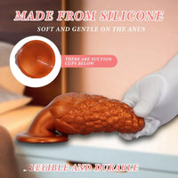 7.16in Graininess Raised Particles Reminiscent Corn Silicone Butt Plug Dildo