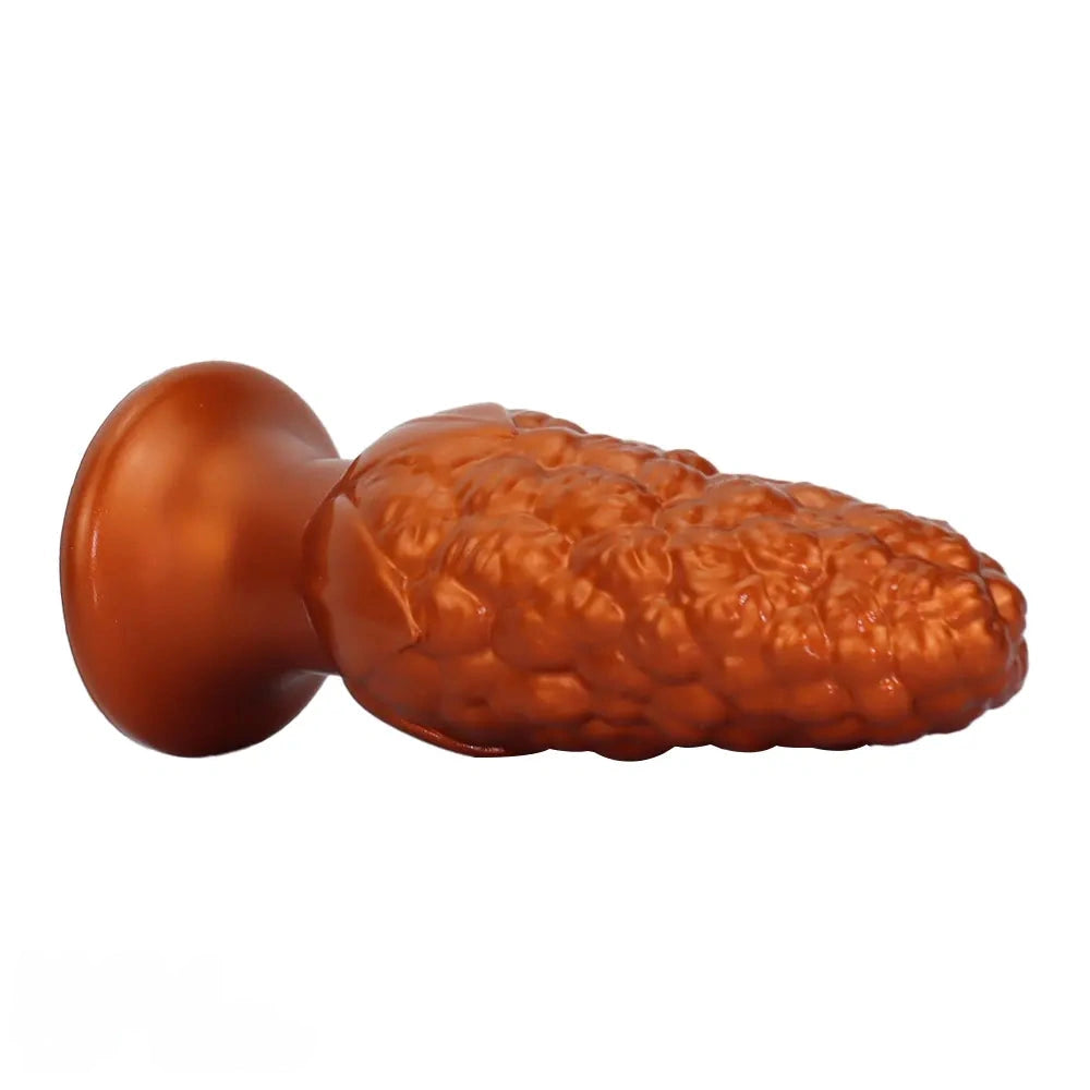 7.16in Graininess Raised Particles Reminiscent Corn Silicone Butt Plug Dildo