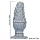 7.16in Graininess Raised Particles Reminiscent Corn Silicone Butt Plug Dildo